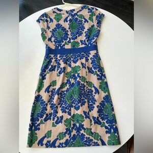 Blue and Green Patterned Dress